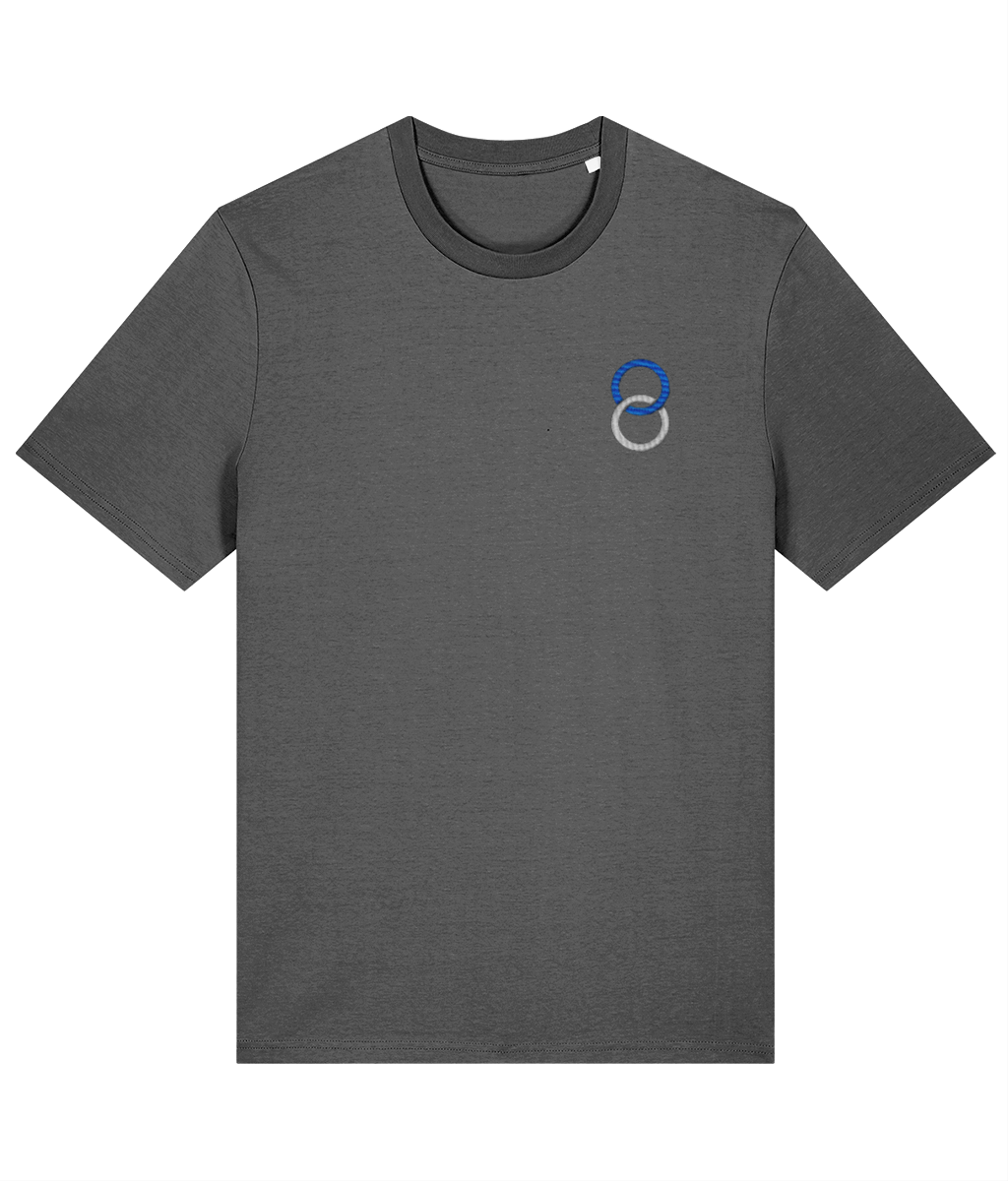 Birmingham City Minimalist embroidered Birmingham City cotton tee in Anthracite, Legends in Thread