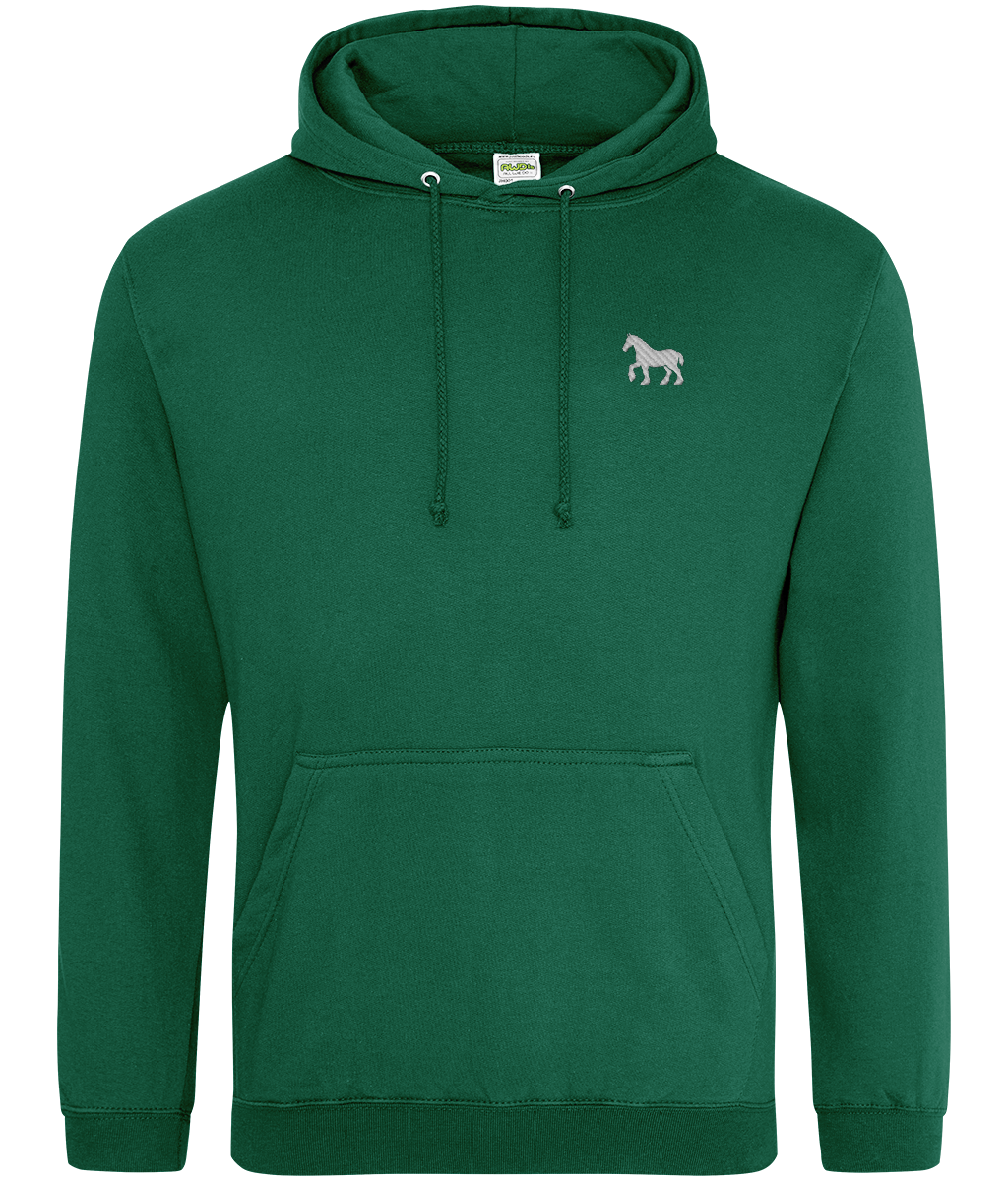 Ipswich Horse embroidered Ipswich Town hoodie in Rainforest Green, Legends in Thread