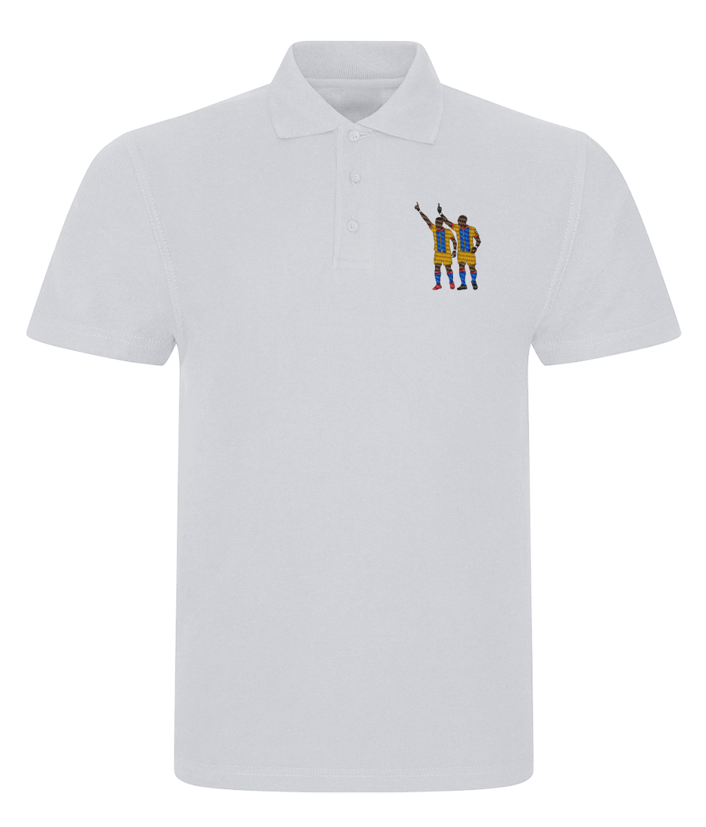 Zaha & Bolasie embroidered Crystal Palace polo, Legends in Thread