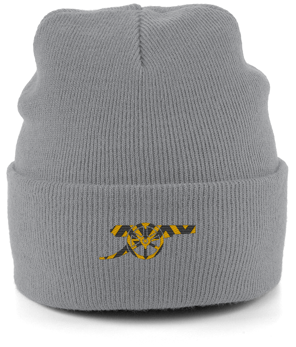 Bruised Banana Beanie in Antique Grey, Legends in Thread