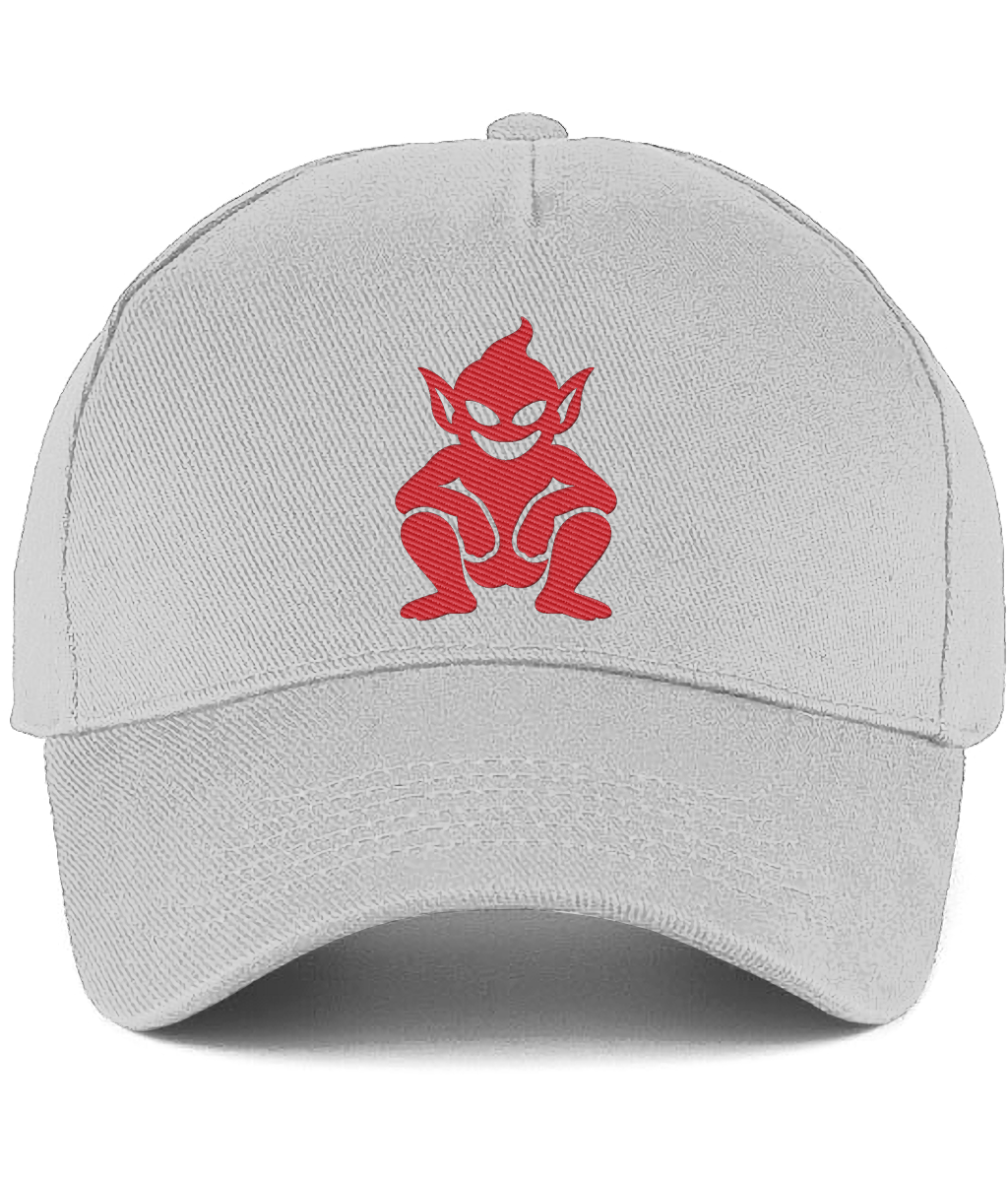 Lincoln Imp embroidered Lincoln City baseball cap in Light Grey, Legends in Thread