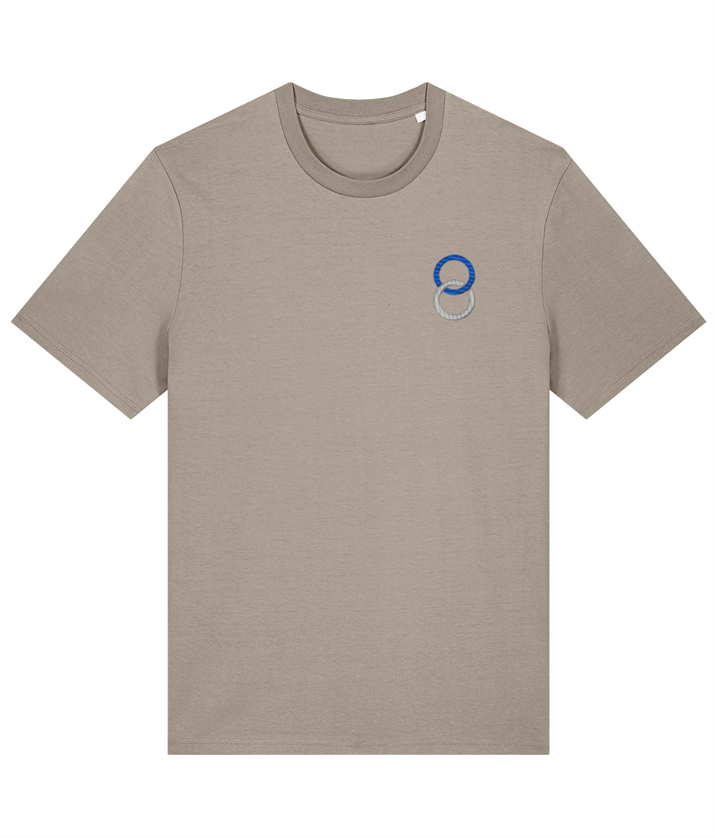 Birmingham City Minimalist embroidered Birmingham City cotton tee in Desert Dust, Legends in Thread
