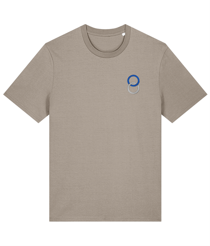 Birmingham City Minimalist embroidered Birmingham City cotton tee in Desert Dust, Legends in Thread