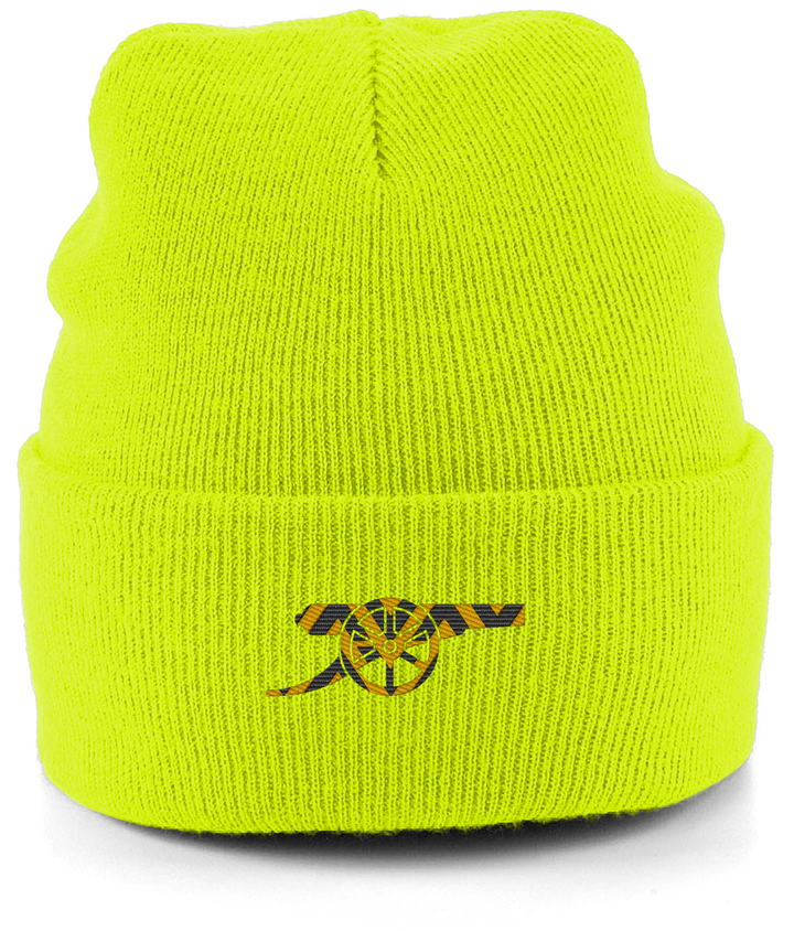 Bruised Banana Beanie in Fluorescent Yellow, Legends in Thread