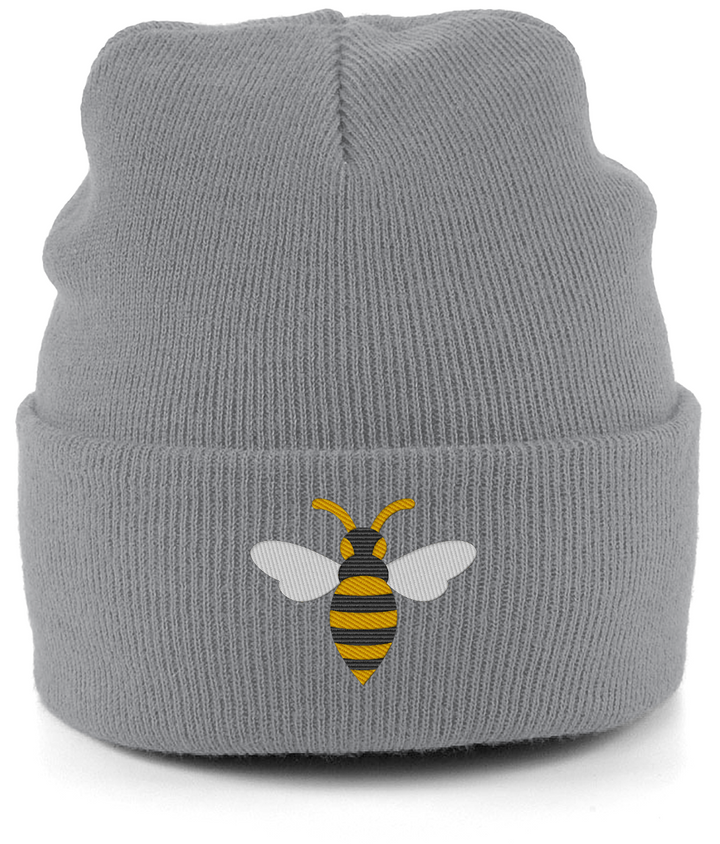 Watford Hornet embroidered Watford beanie in Antique Grey, Legends in Thread