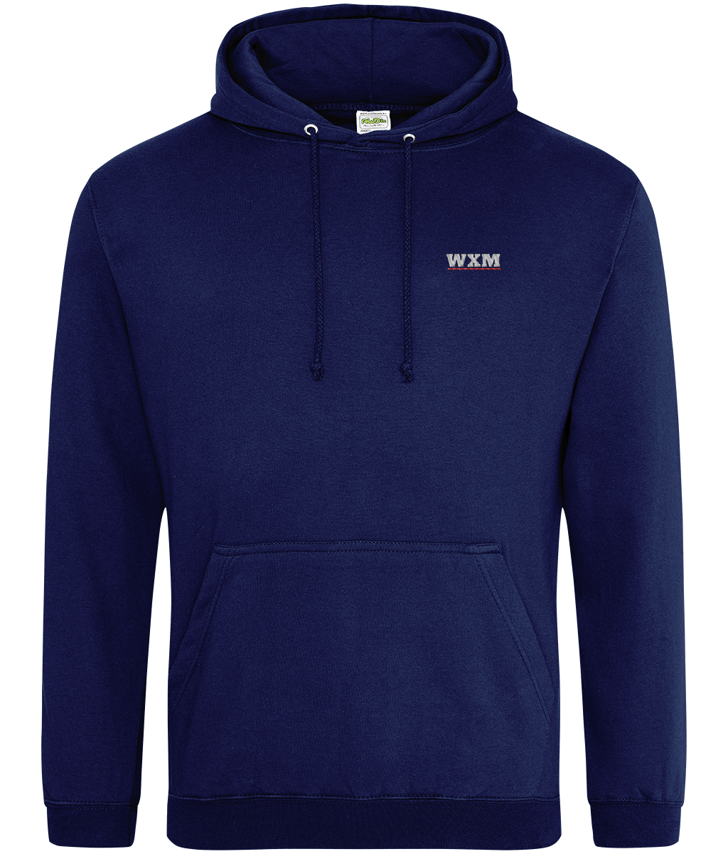 WXM embroidered Wrexham hoodie in Oxford Navy, Legends in Thread