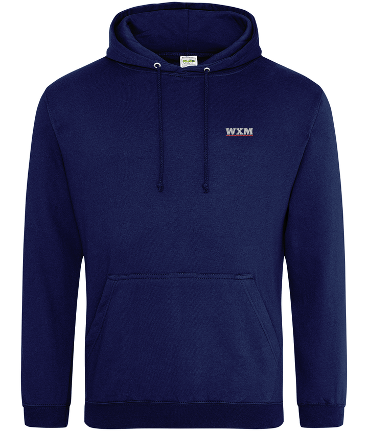 WXM embroidered Wrexham hoodie in Oxford Navy, Legends in Thread