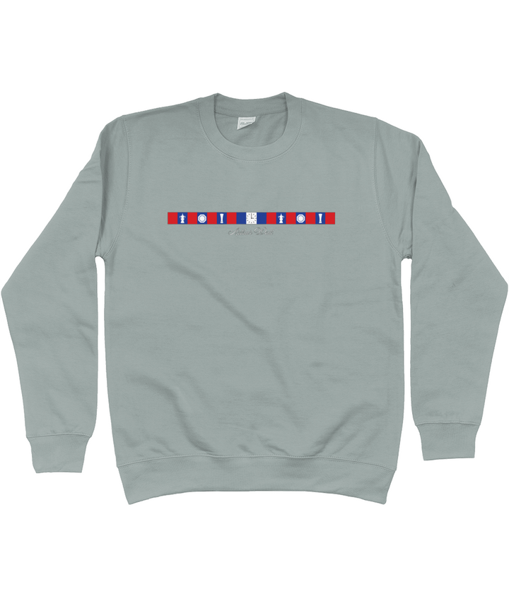 Arthur Wait Fascia Inspired printed Crystal Palace sweatshirt, Legends in Thread