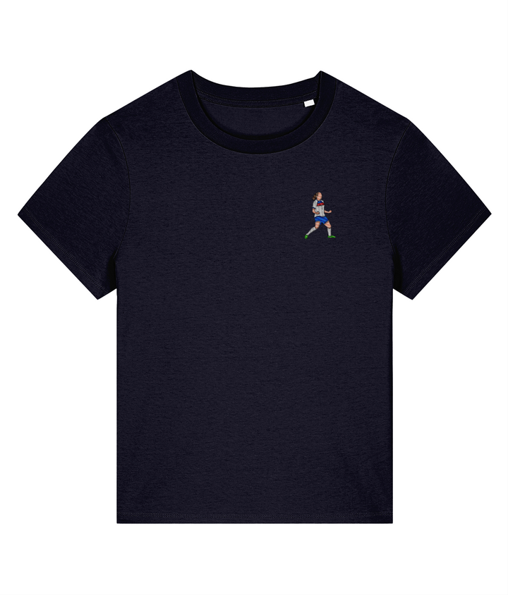 Ladies Lucy Bronze Celebration embroidered England Lionesses ladies fit t-shirt, Legends in Thread