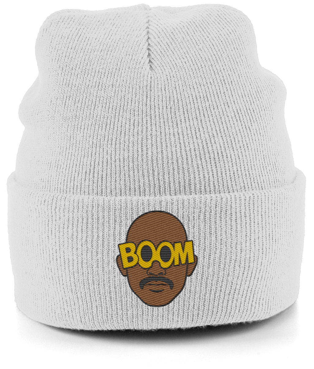 Mateta Boom Glasses embroidered Crystal Palace beanie in Ash, Legends in Thread