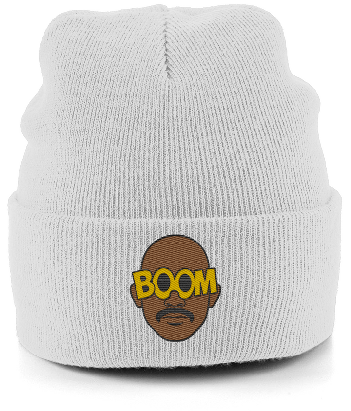 Mateta Boom Glasses embroidered Crystal Palace beanie in Ash, Legends in Thread