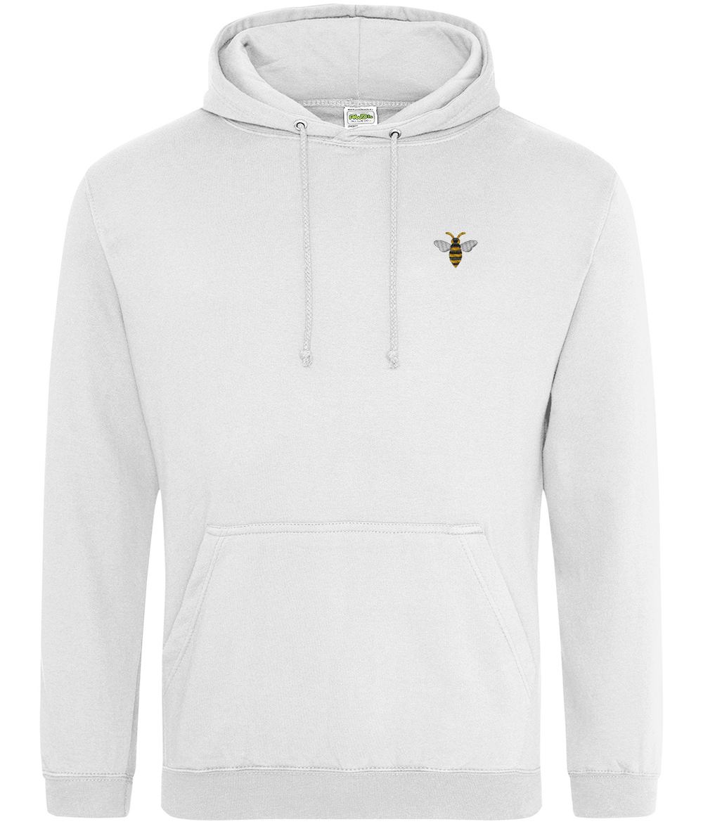 Watford Hornet embroidered Watford hoodie in Arctic White, Legends in Thread