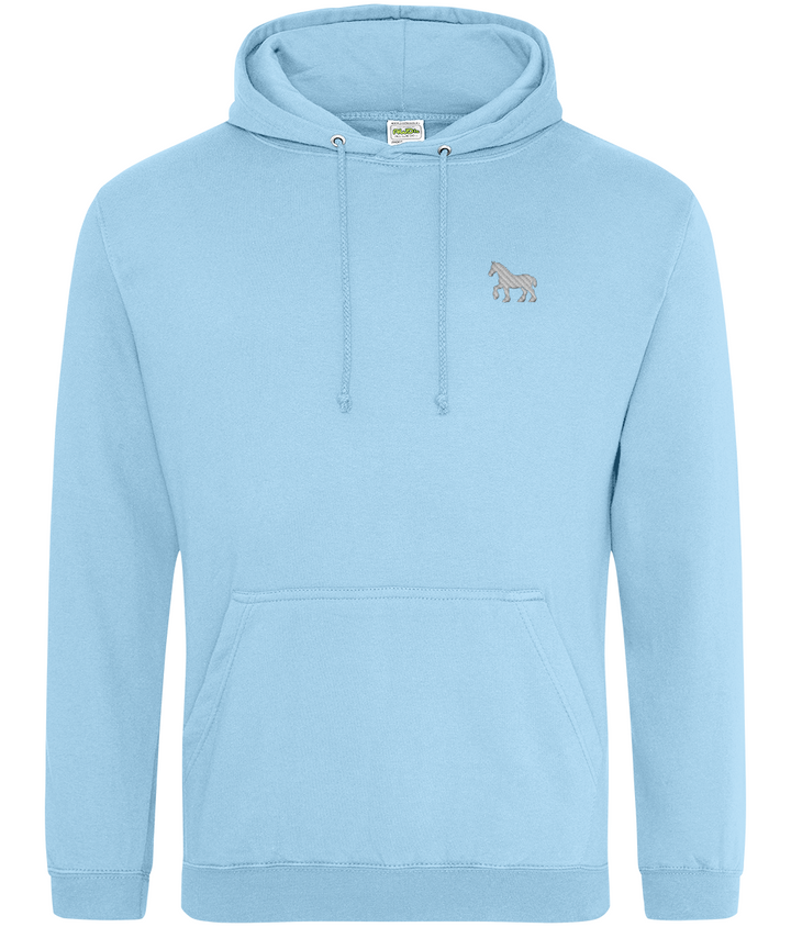 Ipswich Horse embroidered Ipswich Town hoodie in Sky Blue, Legends in Thread