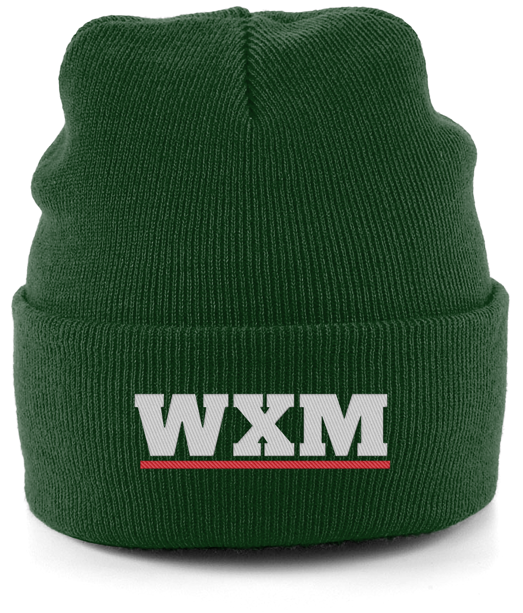 WXM embroidered Wrexham beanie in Bottle, Legends in Thread