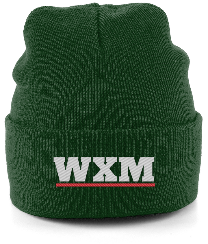 WXM embroidered Wrexham beanie in Bottle, Legends in Thread