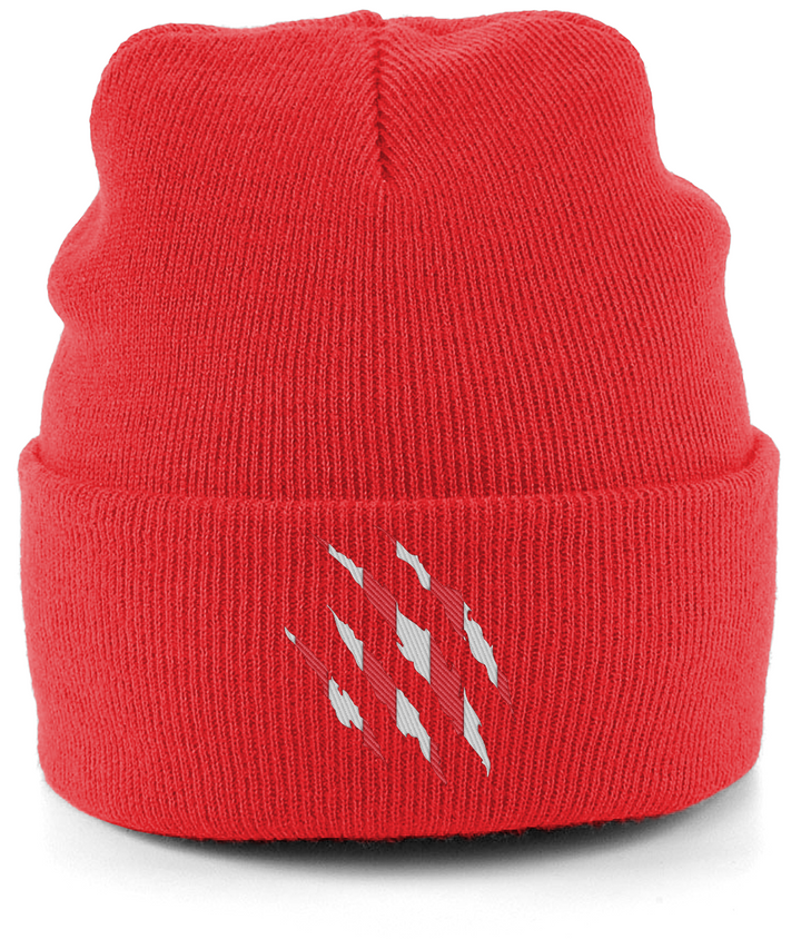 Sunderland Claws embroidered Sunderland beanie in Bright Red, Legends in Thread