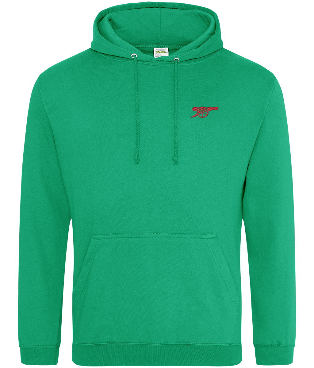 Arsenal Inspired Cannon embroidered Arsenal hoodie, Legends in Thread