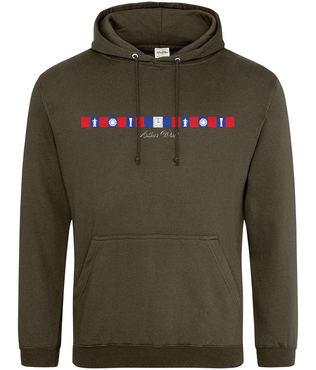 Arthur Wait Fascia Inspired printed Crystal Palace hoodie, Legends in Thread