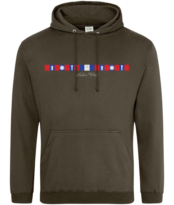 Arthur Wait Fascia Inspired printed Crystal Palace hoodie, Legends in Thread