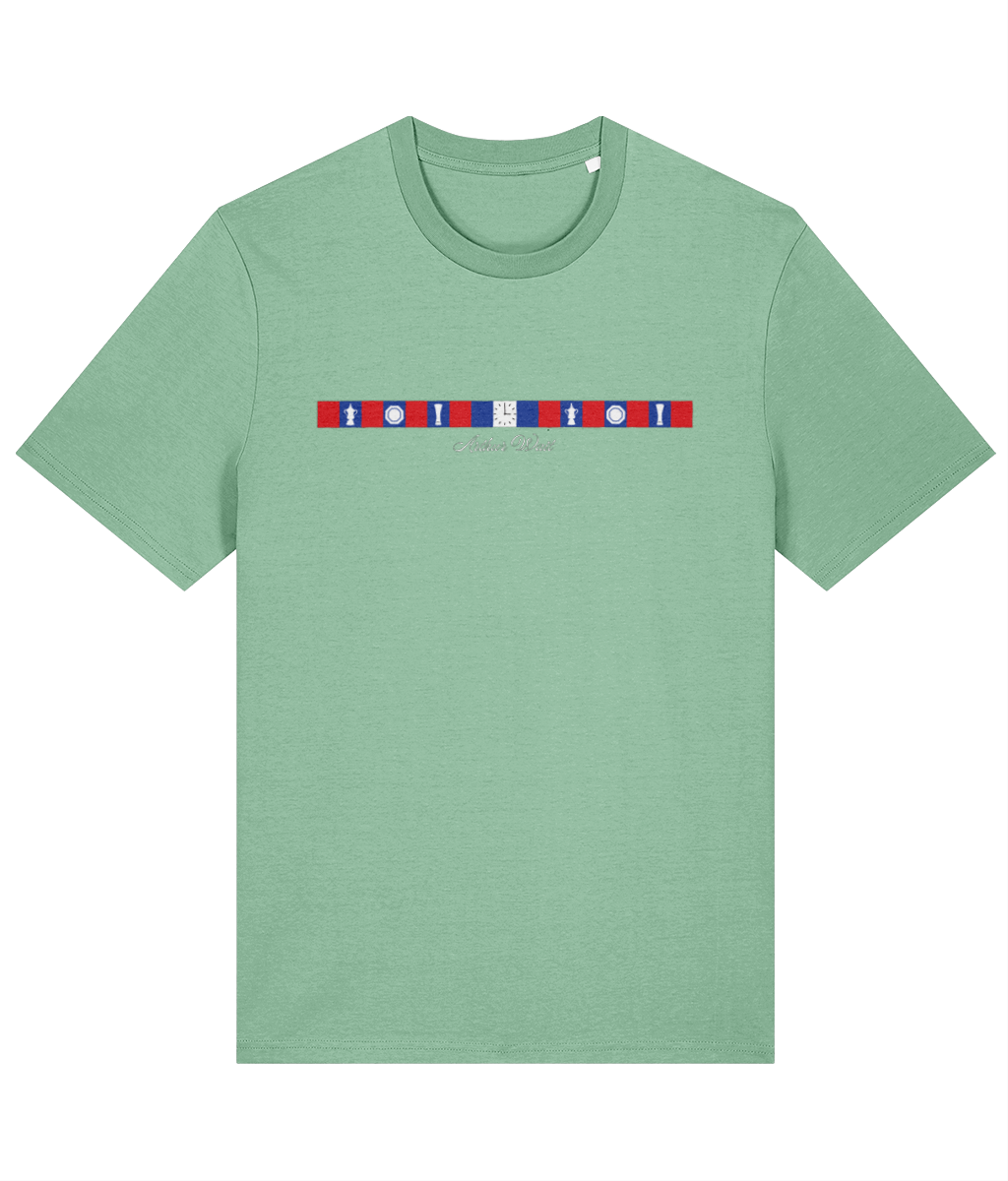 Arthur Wait Fascia printed Crystal Palace cotton tee, Legends in Thread