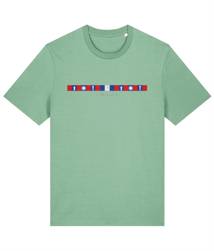 Arthur Wait Fascia printed Crystal Palace cotton tee, Legends in Thread