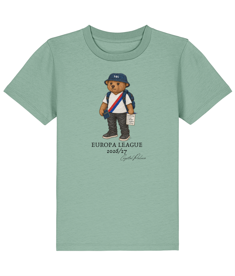 Selby Europa League printed Crystal Palace kids tee in Aloe, Legends in Thread