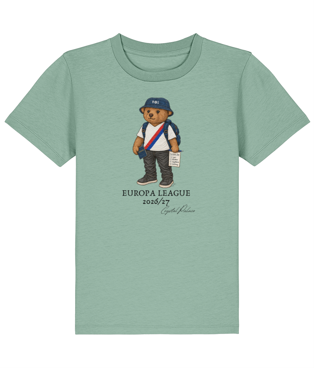 Selby Europa League printed Crystal Palace kids tee in Aloe, Legends in Thread