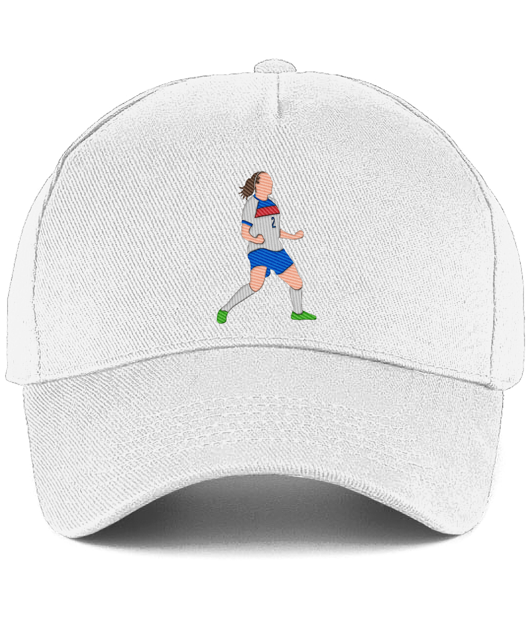 Lucy Bronze Celebration embroidered England Lionesses baseball cap in White, Legends in Thread