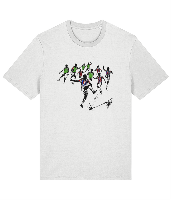 Conference League Boom (no text) printed Crystal Palace cotton tee in White, Legends in Thread