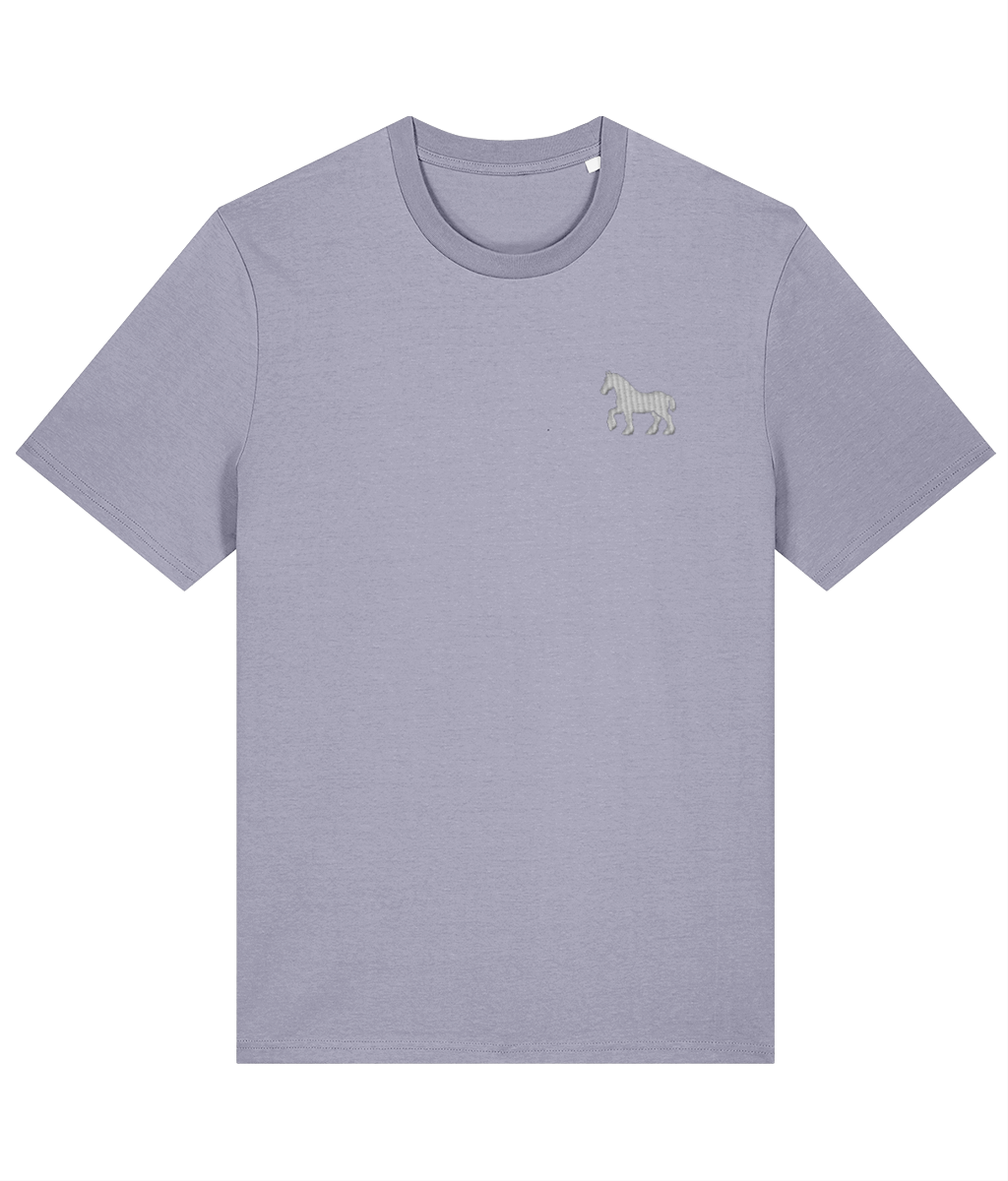 Ipswich Horse embroidered Ipswich Town cotton tee in Lavender, Legends in Thread