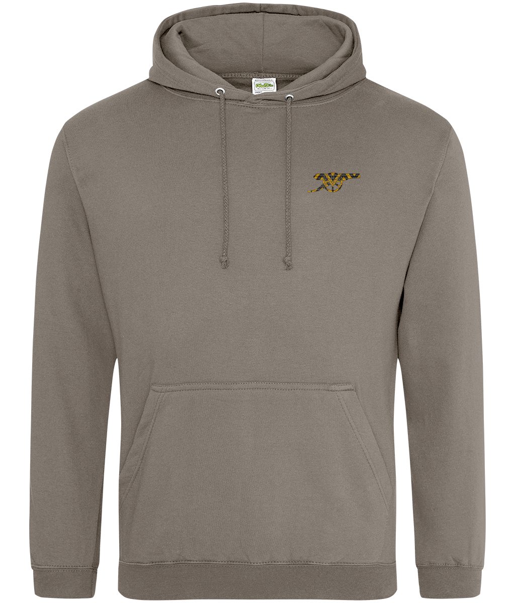 Bruised Banana embroidered Arsenal hoodie, Legends in Thread