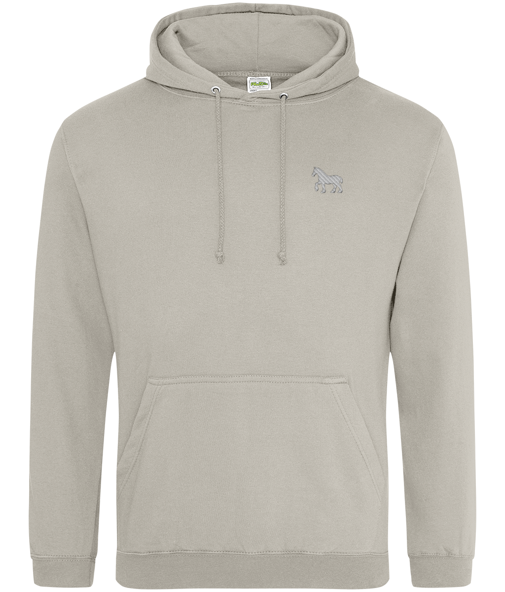 Ipswich Horse embroidered Ipswich Town hoodie in Natural Stone, Legends in Thread
