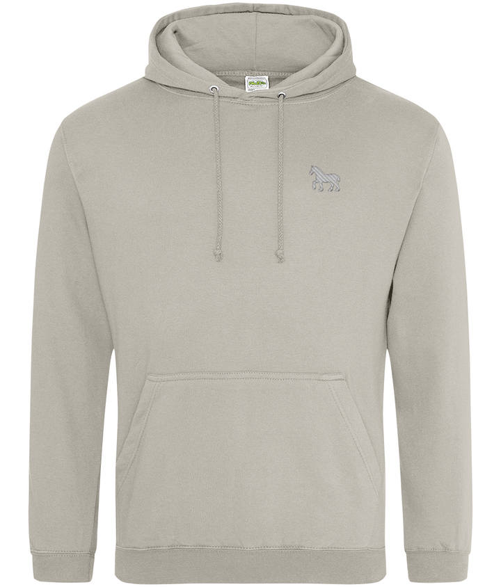 Ipswich Horse embroidered Ipswich Town hoodie in Natural Stone, Legends in Thread