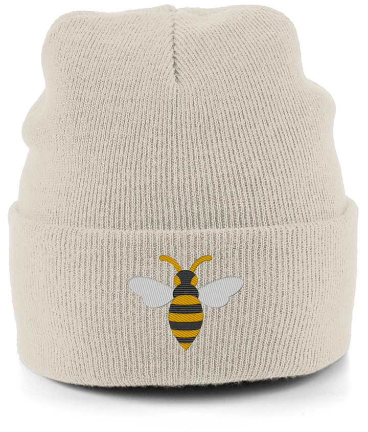 Watford Hornet embroidered Watford beanie in Almond, Legends in Thread