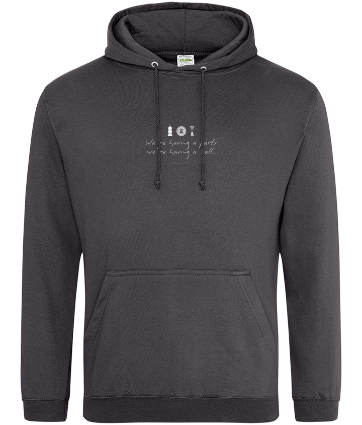 We're Having a Party, We're Having a Ball printed Crystal Palace hoodie in Storm Grey, Legends in Thread