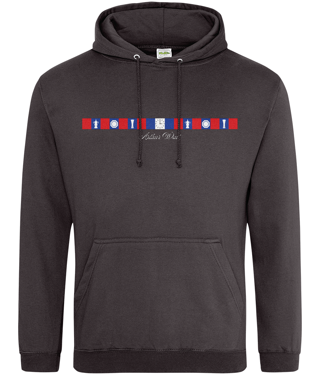 Arthur Wait Fascia Inspired printed Crystal Palace hoodie, Legends in Thread