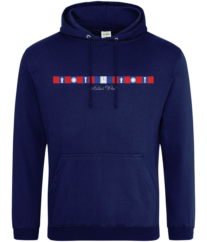 Arthur Wait Fascia Inspired printed Crystal Palace hoodie, Legends in Thread