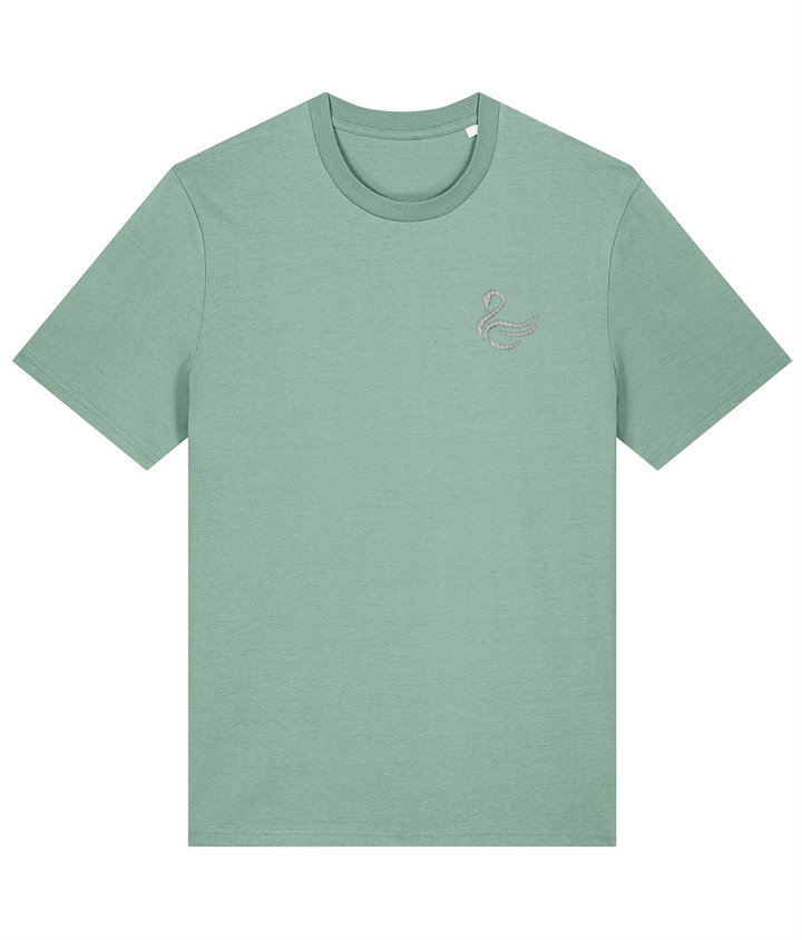 Swansea Swan embroidered Swansea City cotton tee in Aloe, Legends in Thread