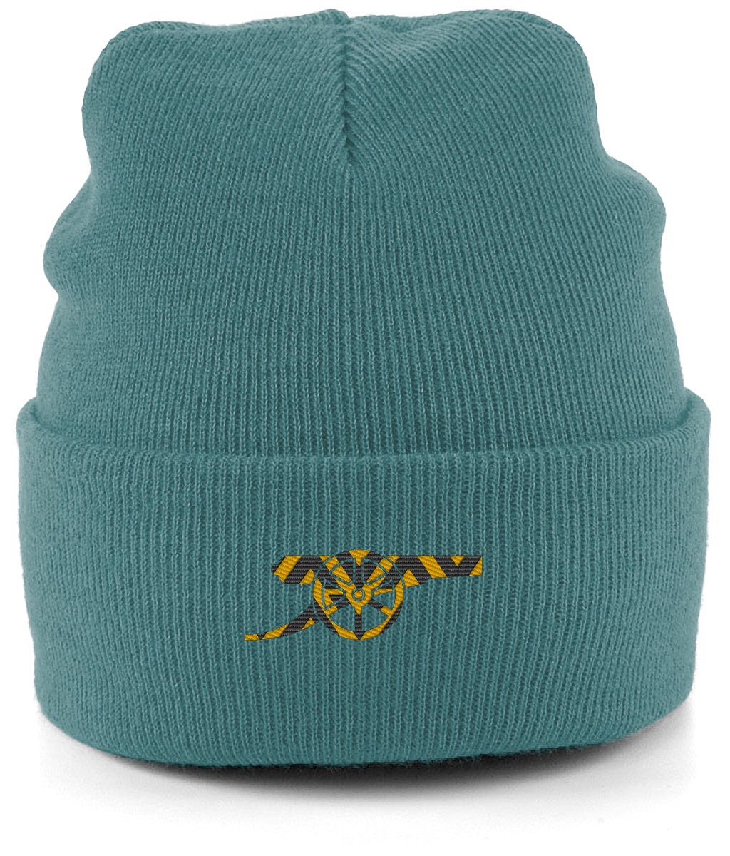 Bruised Banana Beanie in Marine Green, Legends in Thread