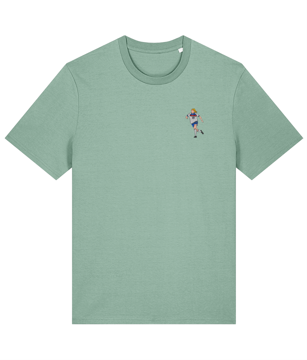 Alessia Russo embroidered England cotton tee in Aloe, Legends in Thread