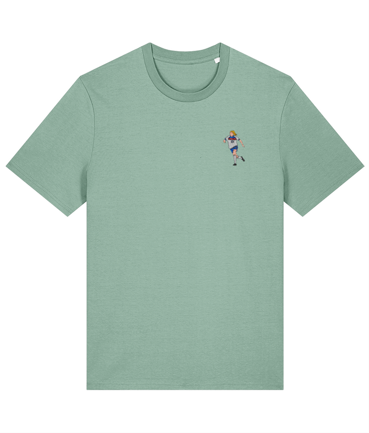 Alessia Russo embroidered England cotton tee in Aloe, Legends in Thread