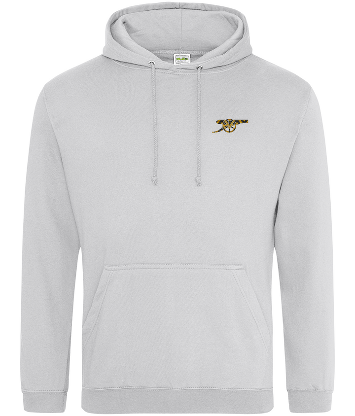 Bruised Banana embroidered Arsenal hoodie in Ash, Legends in Thread