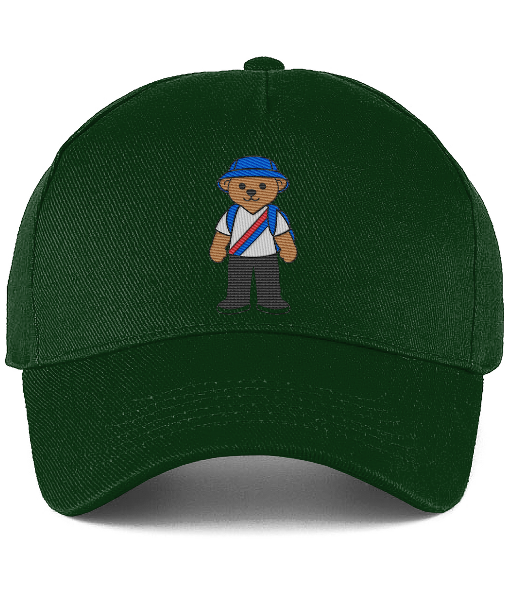 Selby the Bear Baseball Cap embroidered Crystal Palace baseball cap in Bottle, Legends in Thread