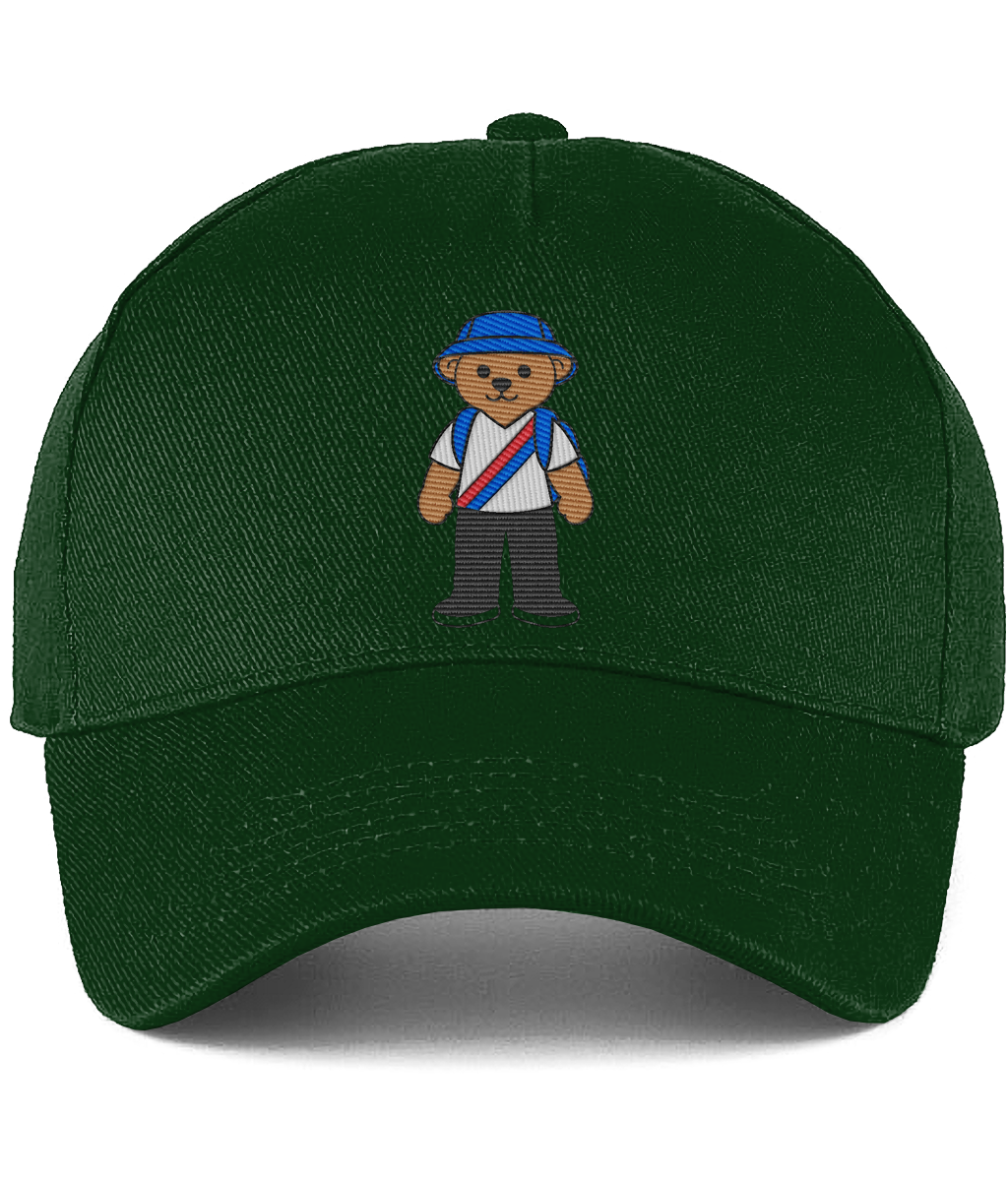 Selby the Bear Baseball Cap embroidered Crystal Palace baseball cap in Bottle, Legends in Thread