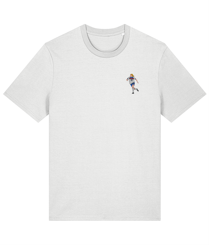 Alessia Russo embroidered England cotton tee in White, Legends in Thread