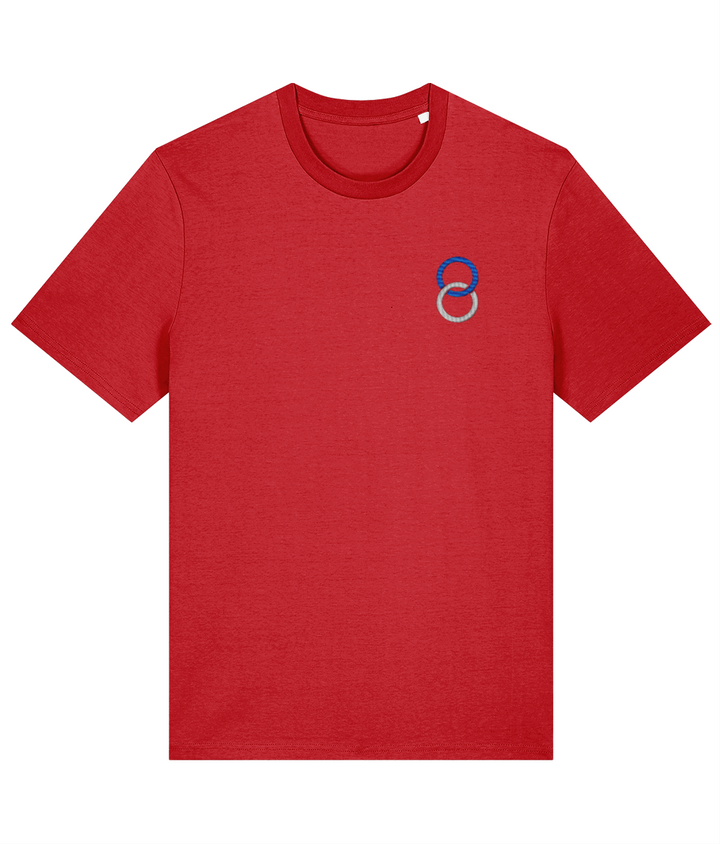 Birmingham City Minimalist embroidered Birmingham City cotton tee in Red, Legends in Thread