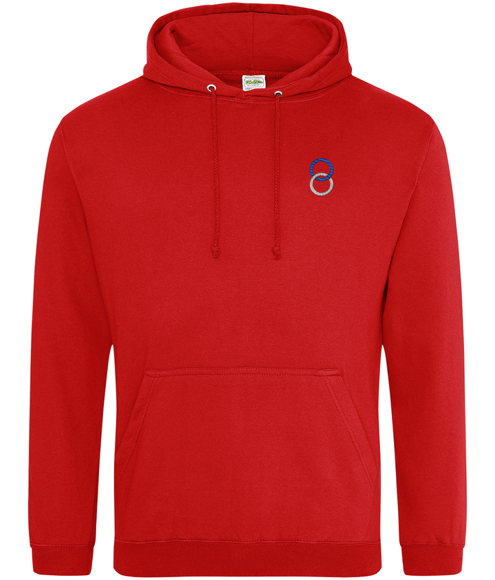 Birmingham City Minimalist embroidered Birmingham City hoodie in Fire Red, Legends in Thread