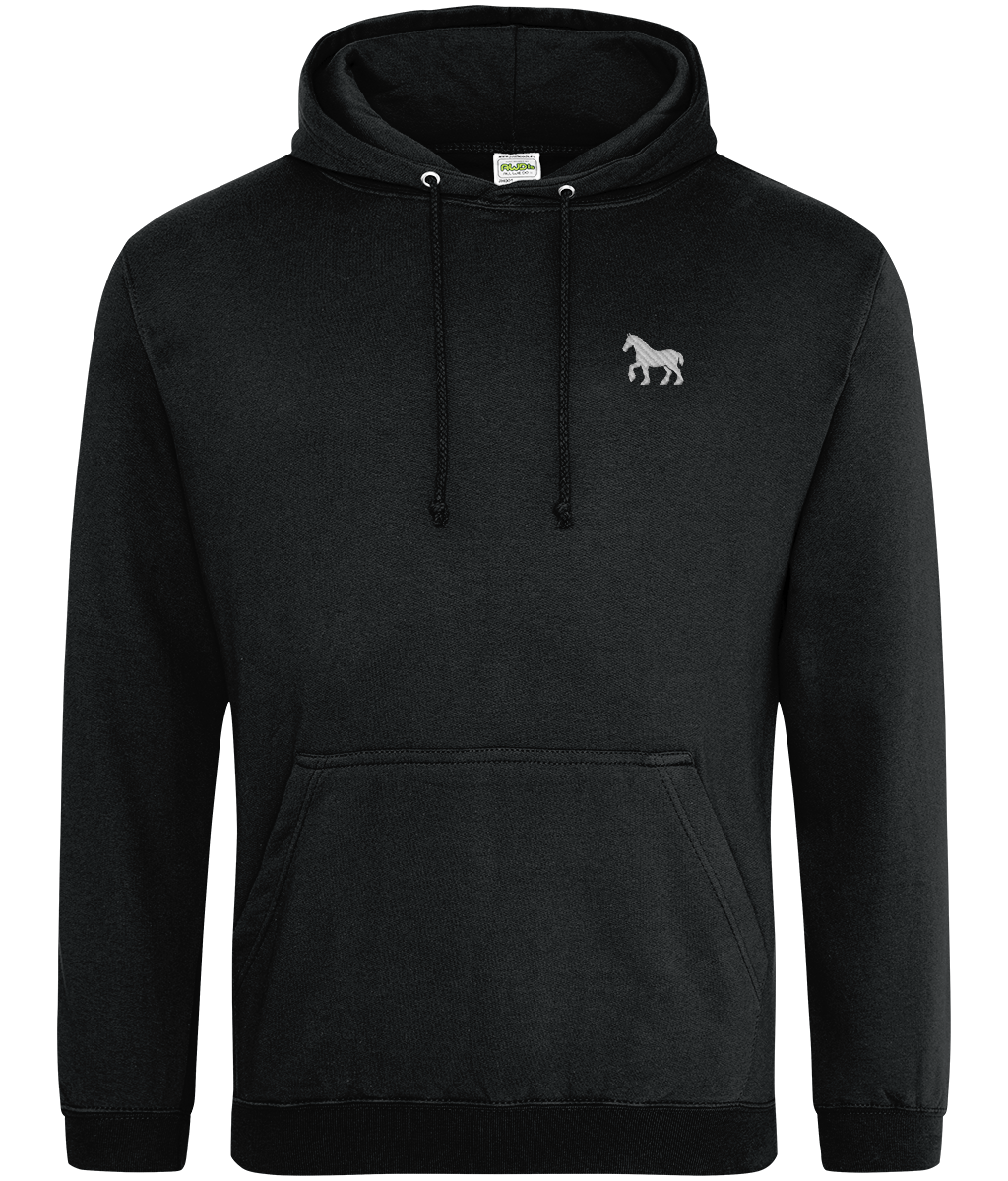 Ipswich Horse embroidered Ipswich Town hoodie in Jet Black, Legends in Thread