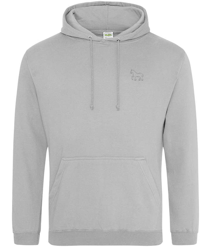 Ipswich Horse embroidered Ipswich Town hoodie in Heather Grey, Legends in Thread