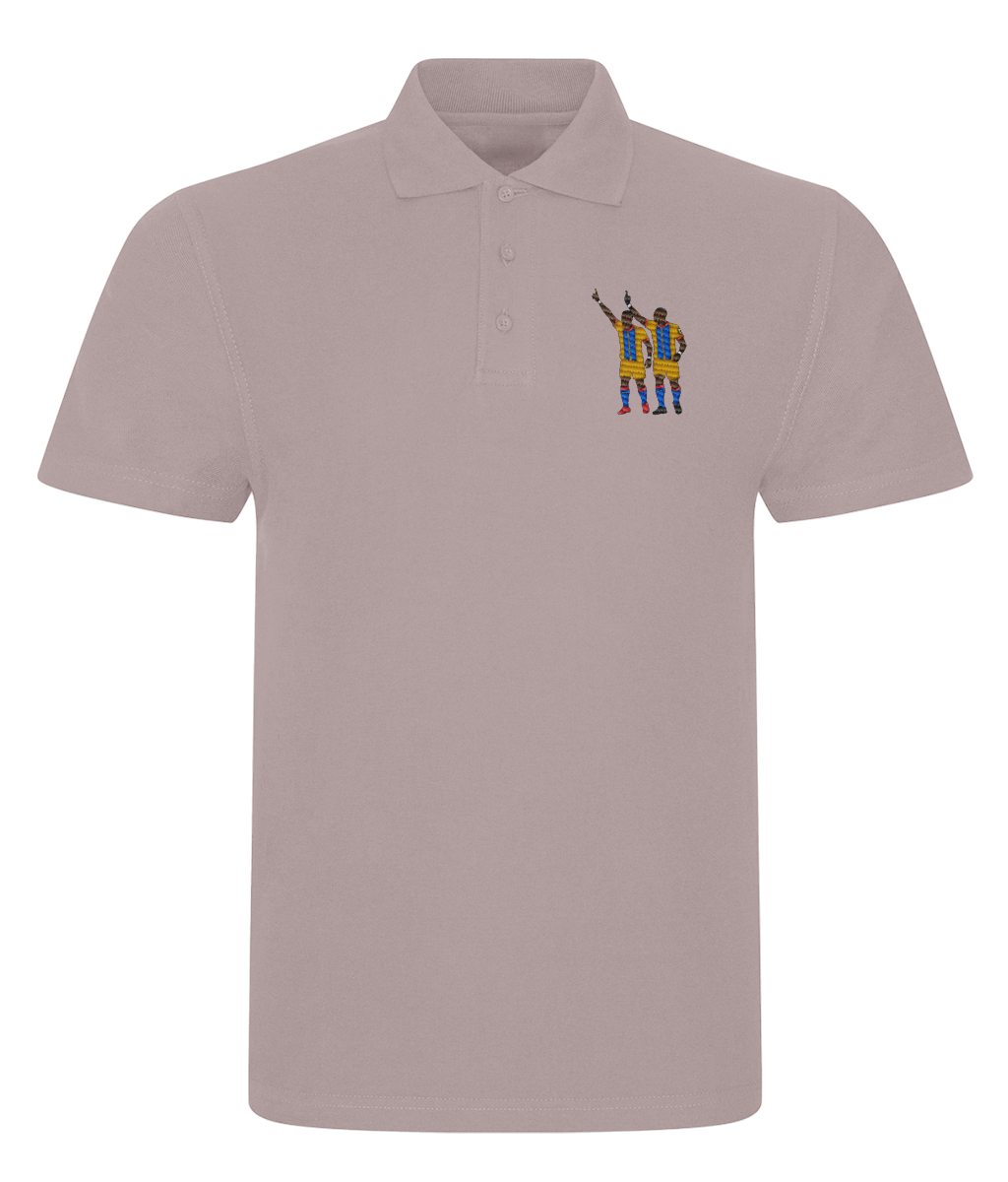 Zaha & Bolasie embroidered Crystal Palace polo, Legends in Thread
